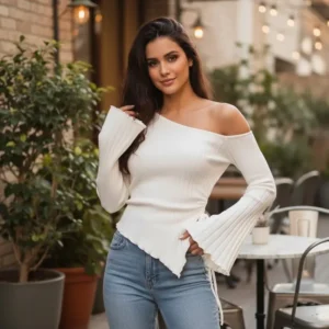 Hem sleeve top