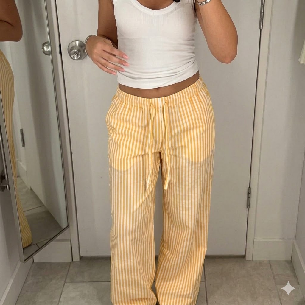 Pantalon Rayé Élégant – Image 5