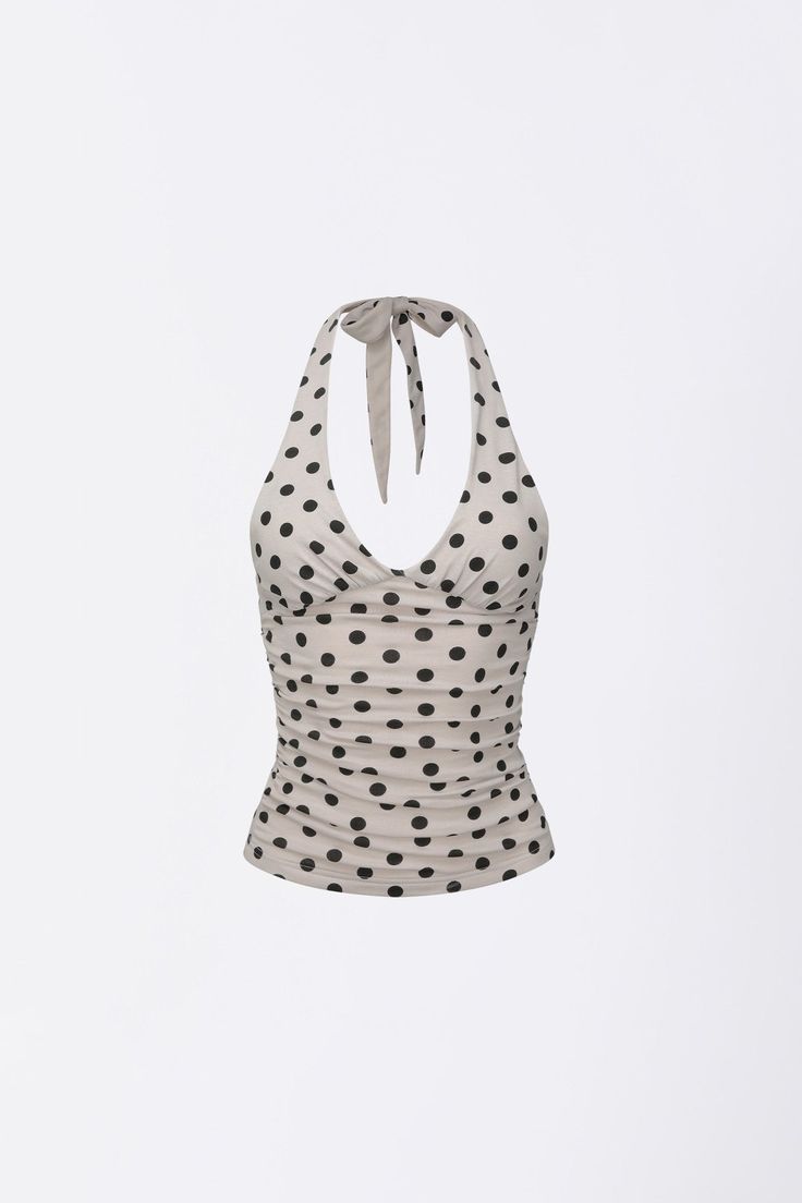 Halter Top Coton Brut - Style Naturel & Confortable
