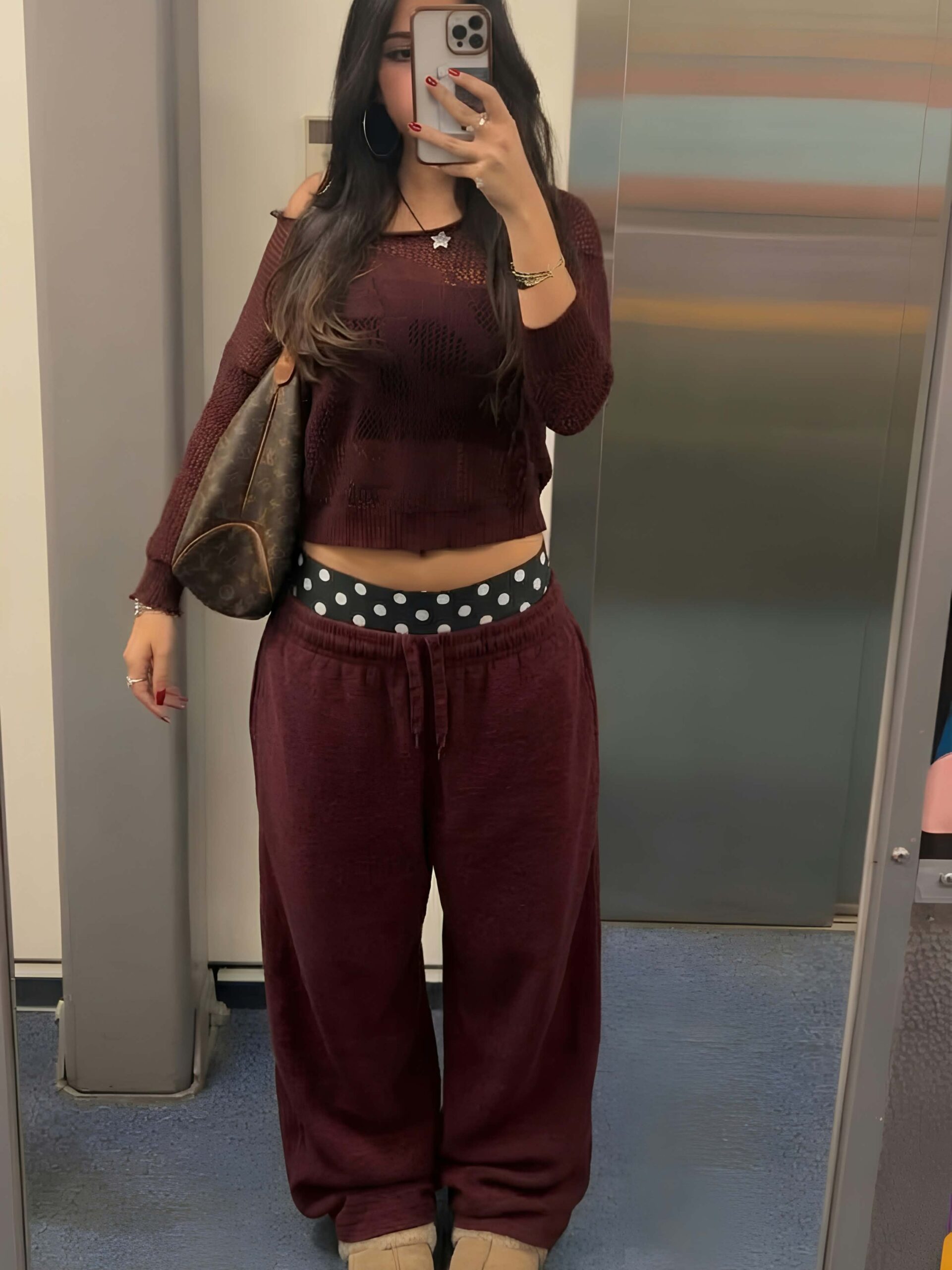 Baggy sweatpant polka dots – Image 3