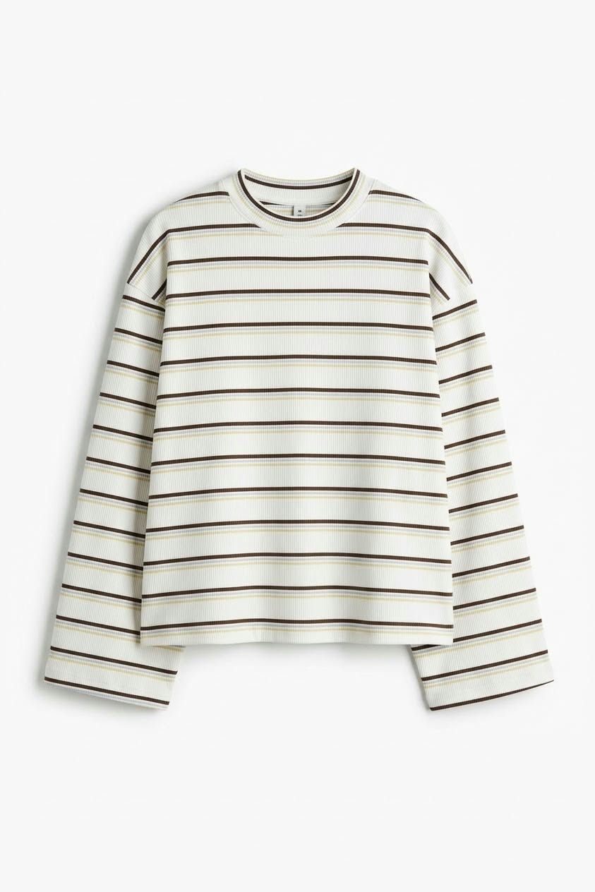 Pull rayé oversize – Image 2